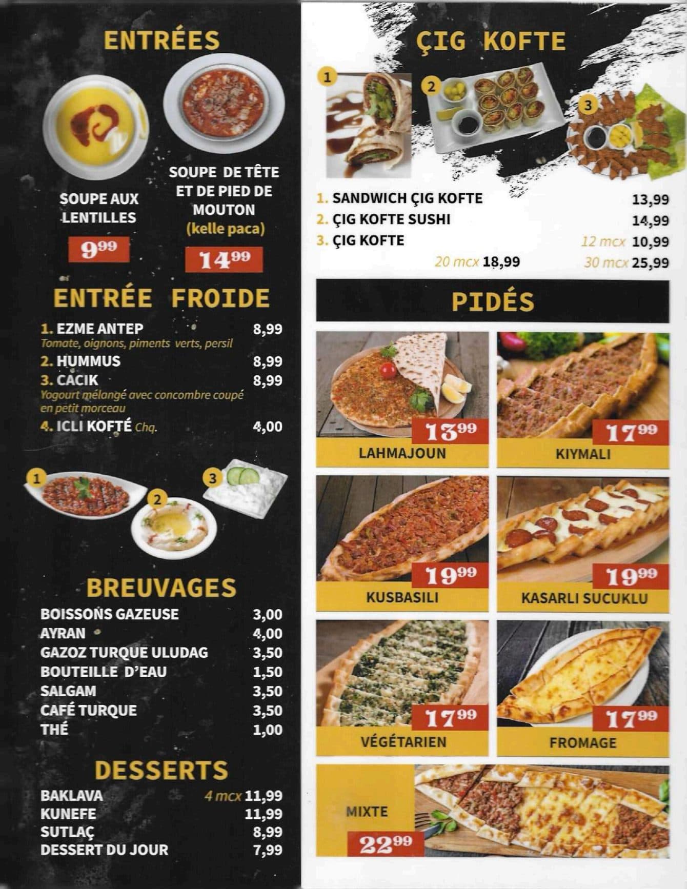 Menu — page 2