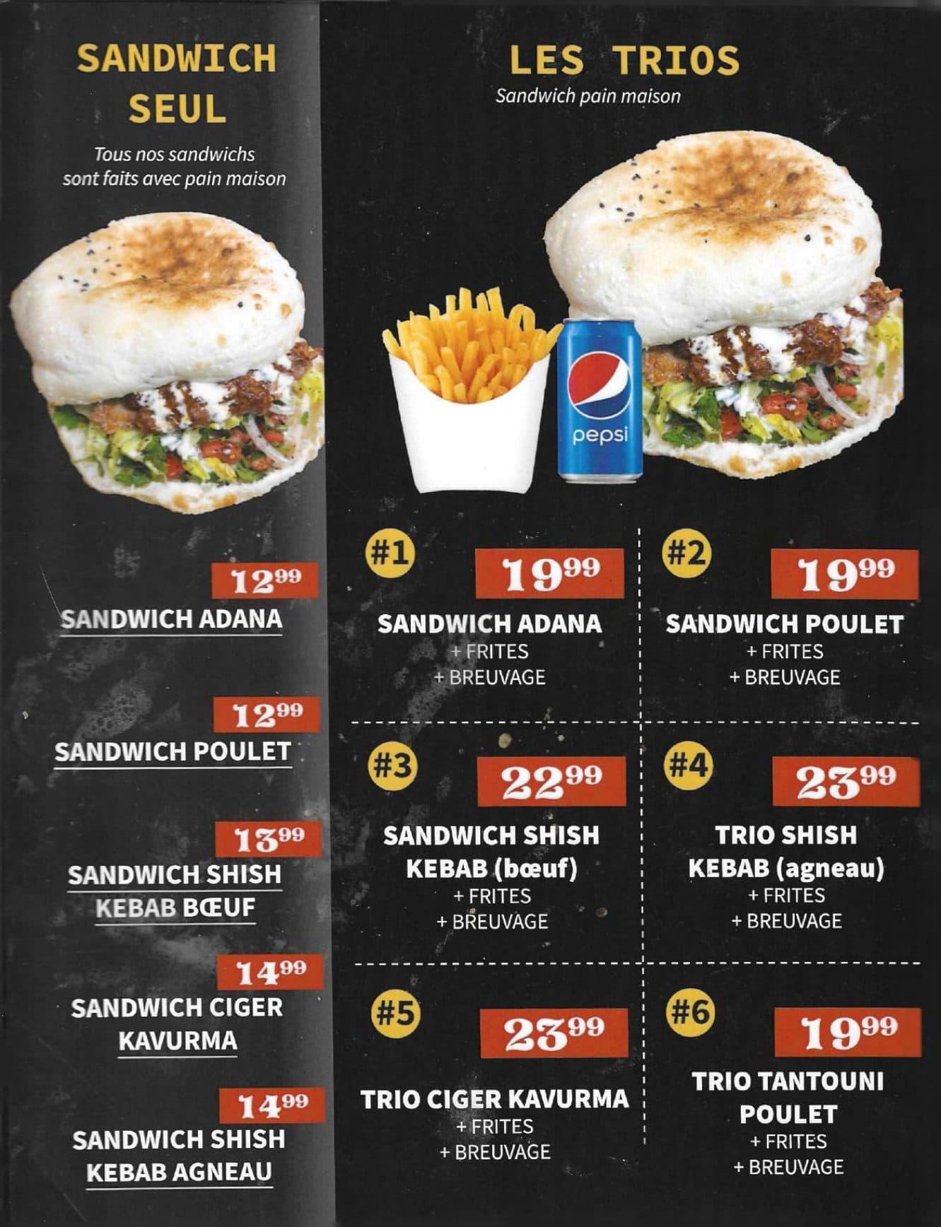 Menu — page 4